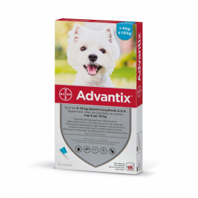 Bayer Advantix Spot On-за кучета от 4 до 10 кг. / кутия с четири броя пипети / /лекарства/